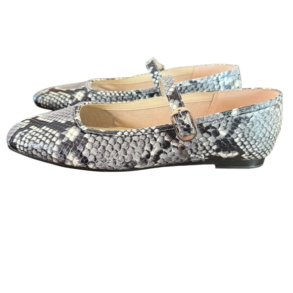 Marc Gisher Garissa Snake Skin Mary Jane Loafer Light Natural Size 9.5 - Picture 6 of 10